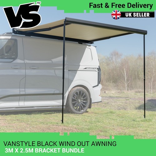 Campervan wind out awning - campervan,