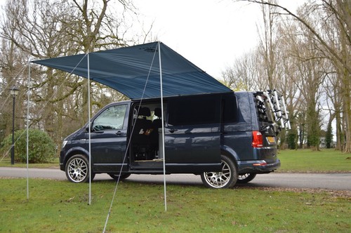 Campervan caravan awning sun - caravan,